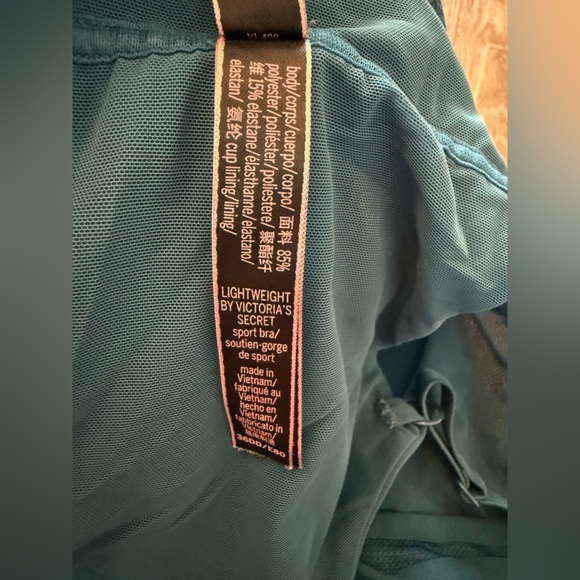 Victoria’s Secret Lightweight Sports Bra Teal Size 36 DD - Picture 3 of 4